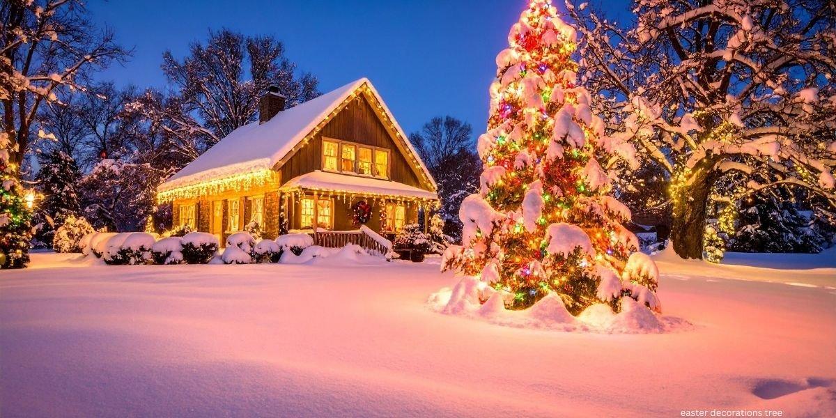 easter decorations tree