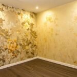 gold wallpaper decor