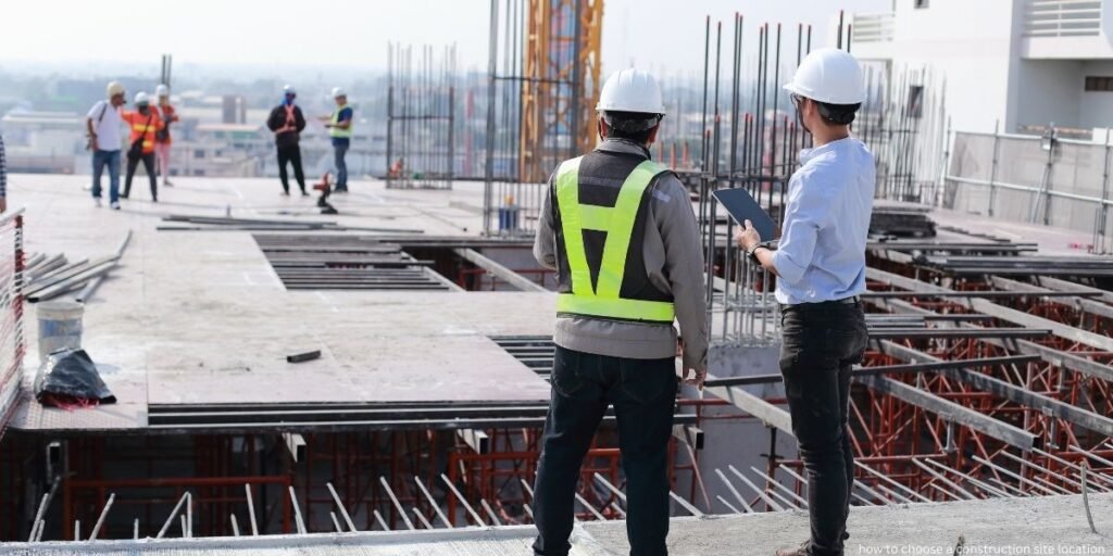 how to choose a construction site location