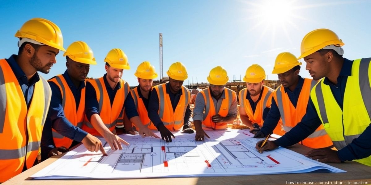 how to choose a construction site location