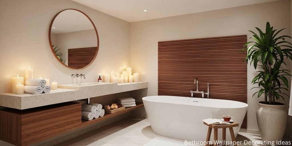 Bathroom Wallpaper Decorating Ideas