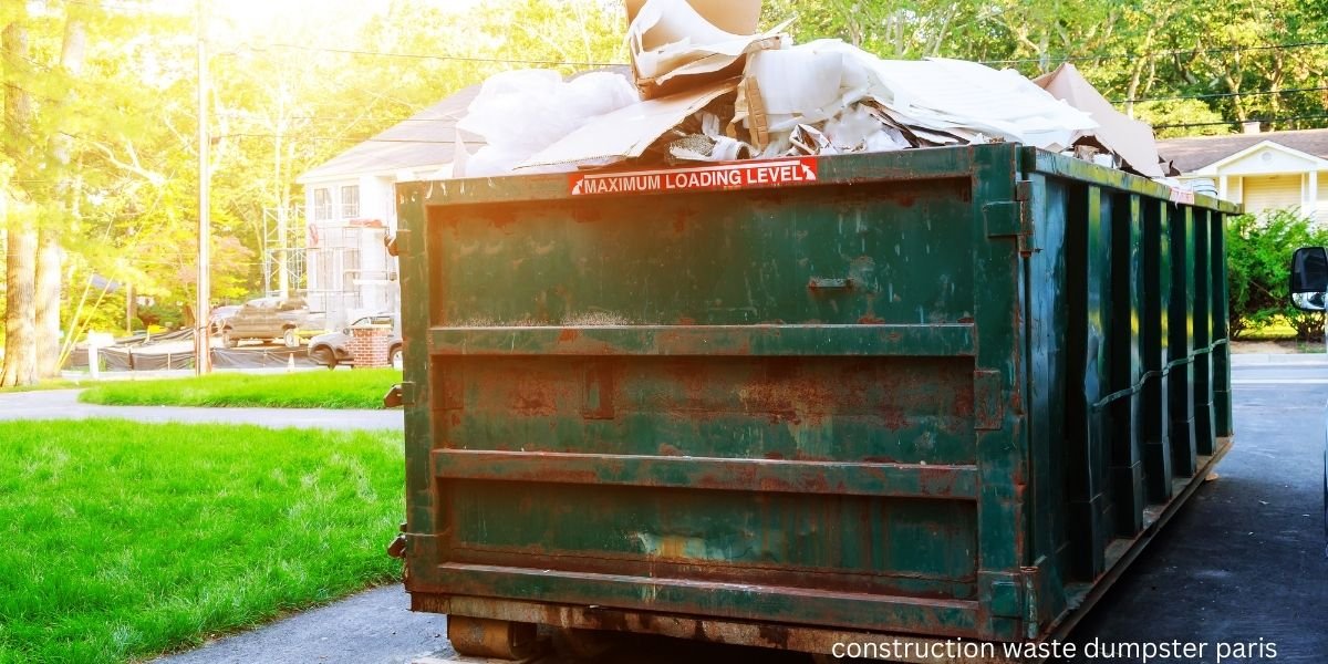 construction waste dumpster paris