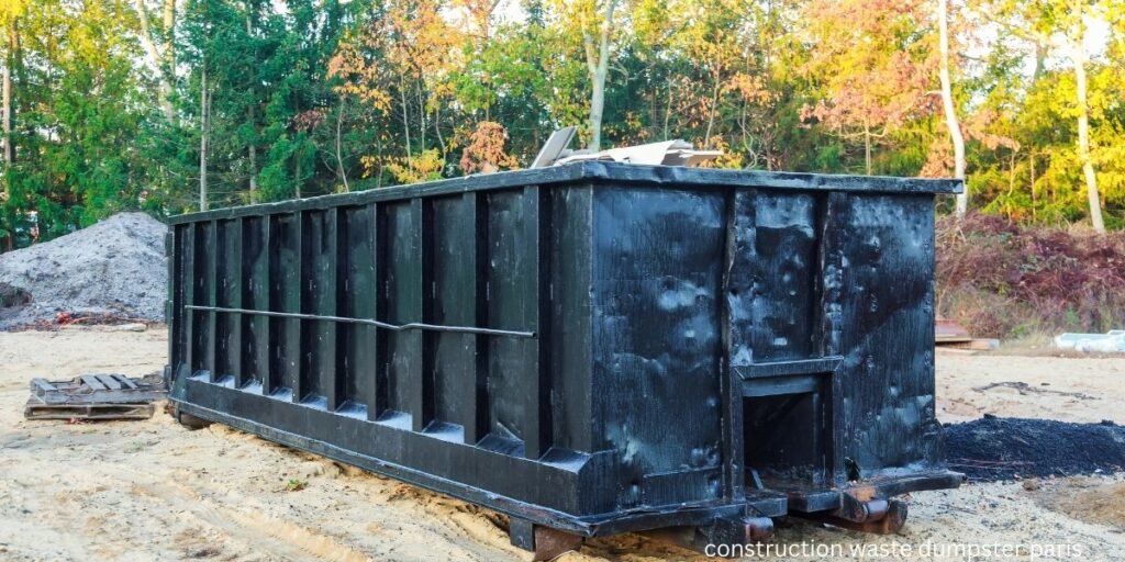 construction waste dumpster paris